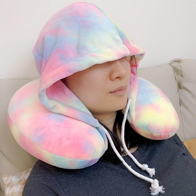 Hooded U-Shaped Travel Pillow - StarsKing Technology