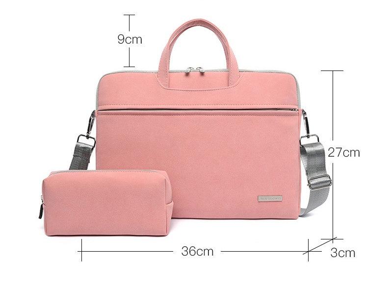 Beautiful and fancy High Quality Leather Laptop Bag Set - StarsKing Technology