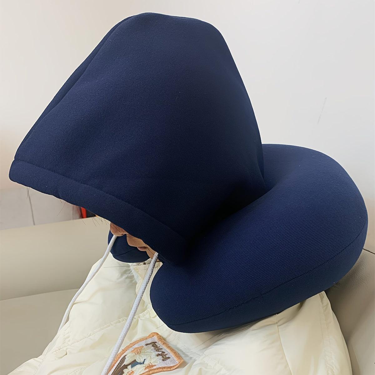 Hooded U-Shaped Travel Pillow - StarsKing Technology