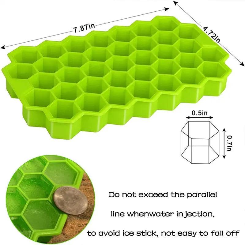 Honeycomb 37 Lattice Cube Tray Maker: Perfect Ice Every Time - StarsKing Technology