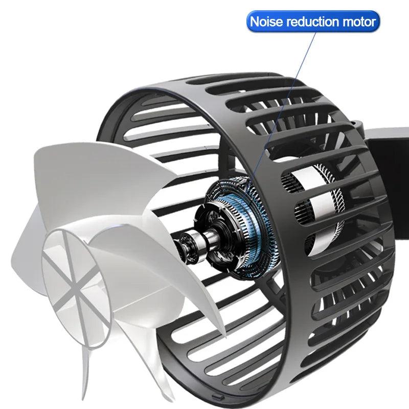 3-Speed Car Seat Back Cooling Fan: Beat the Heat in Style - StarsKing Technology