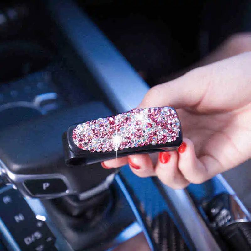 Rhinestone Sun Visor Sunglasses Clip Holder - StarsKing Technology