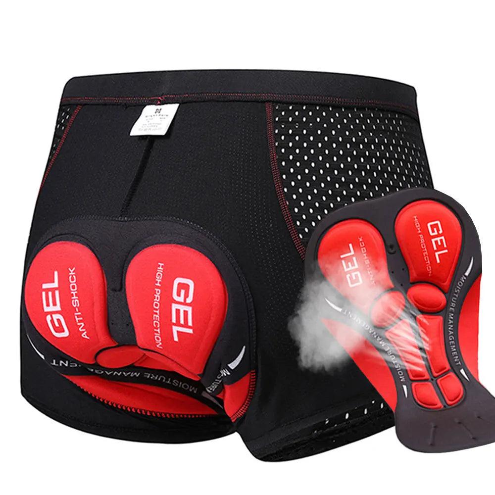 Breathable 5D Gel Padded Cycling Shorts - Shockproof Underwear - StarsKing Technology